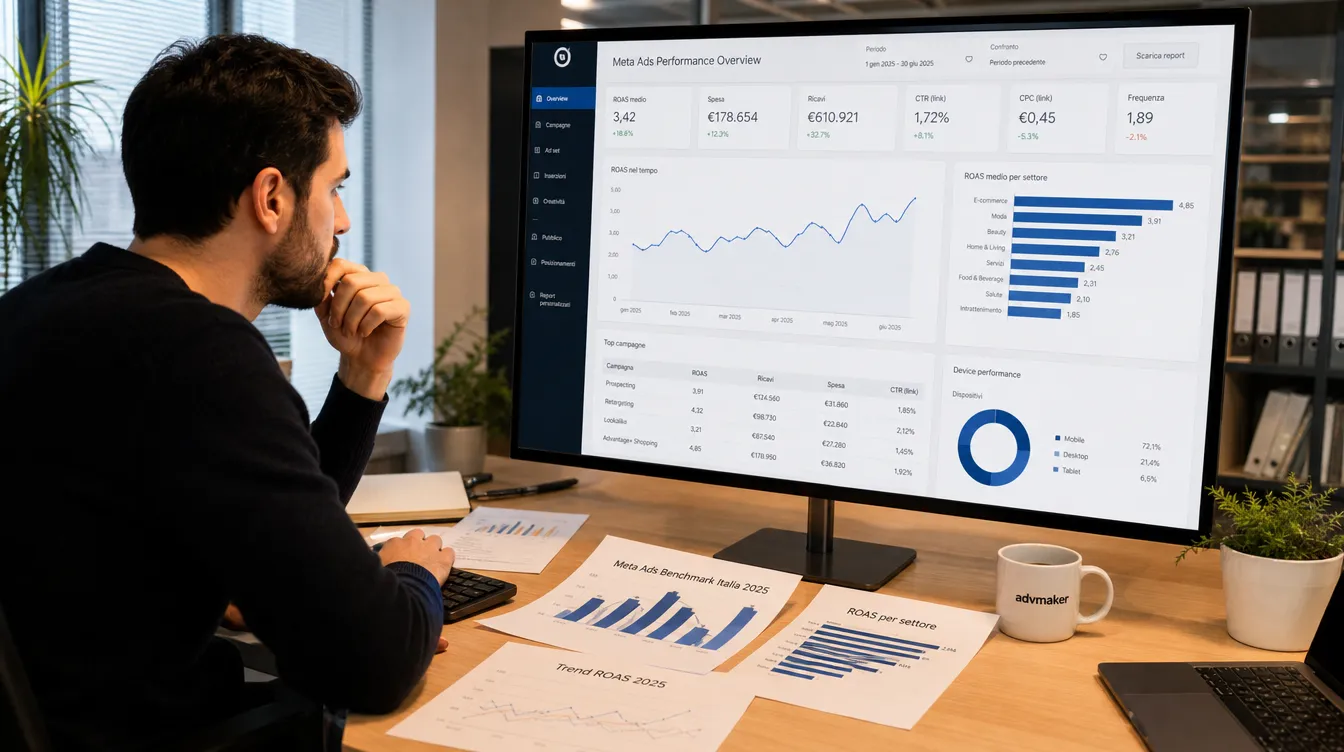 Meta Ads per le PMI italiane nel 2026: i dati reali da 47 campagne gestite